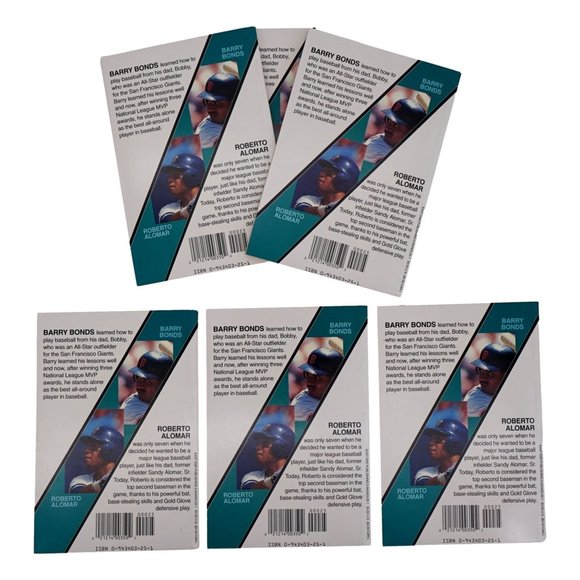 Barry Bonds Roberto Alomar by Bob Woods Featuring 10 pages of Photo - Bundle of - Picture 5 of 5